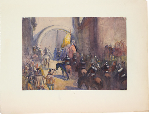 Бабицын Виктор Алексеевич. Эскиз иллюстрация 